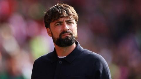 Russell Martin looks on during Southampton's Premier League fixture with Ipswich Town.