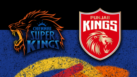 Chennai Super Kings v Punjab Kings badge graphic