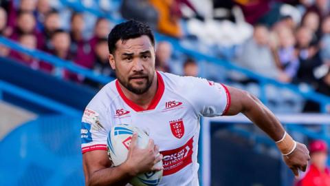 Peta Hiku in action for Hull KR against Huddersfield Giants this season