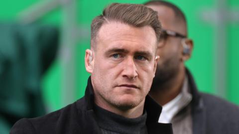 Stuart Hogg while working as a pundit