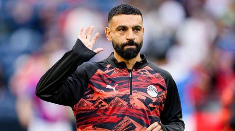  Mohamed Salah of Egypt greets the fans before the FIFA World Cup 2026