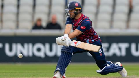 Lewis McManus batting for Northants Steelbacks
