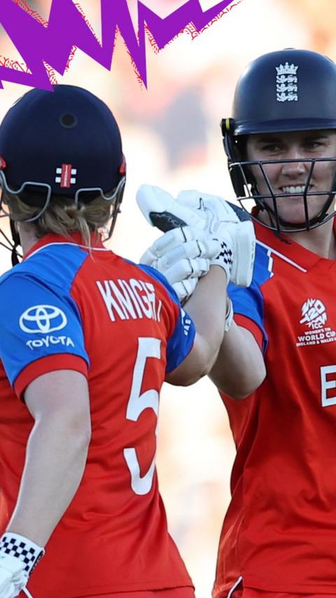 Nat Sciver-Brunt and Heather Knight