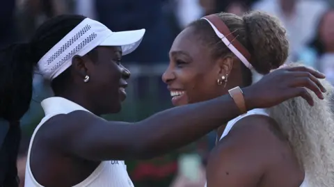Serena Williams and Victoria Mboko