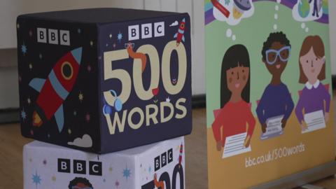 BBC 500 words promo signs 