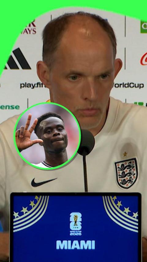 Thomas Tuchel and Bukayo Saka