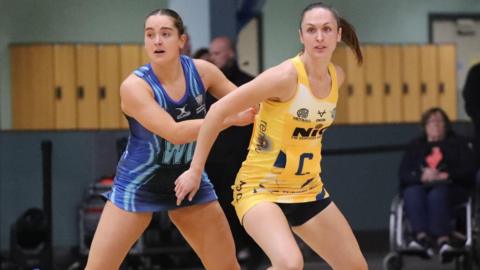 Action from Leeds Rhinos' Netball Super League match against Birmingham Panthers