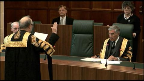 Supreme Court judge is sworn in