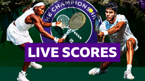 A graphic to promote the Wimbledon live scores