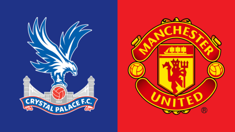 Crystal Palace and Manchester United club badges