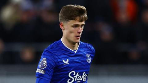 Harrison Armstrong in action for Everton against Wolves