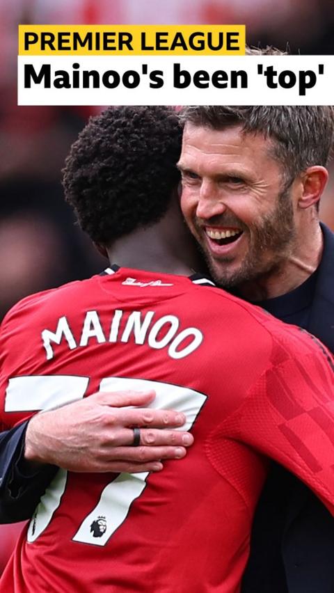 Carrick praises Mainoo after Liverpool winner