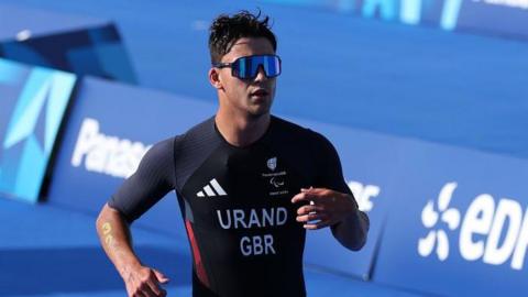 Henry Urand in action at the Paris Paralympics