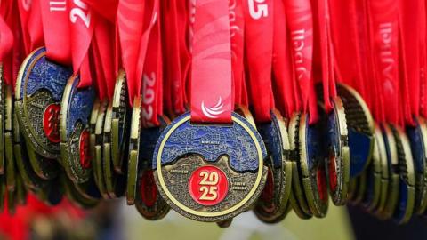 a picture of the medal from the event
