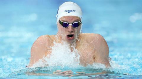 Scotland swimmer Duncan Scott swims in the heats on day one in Glasgow