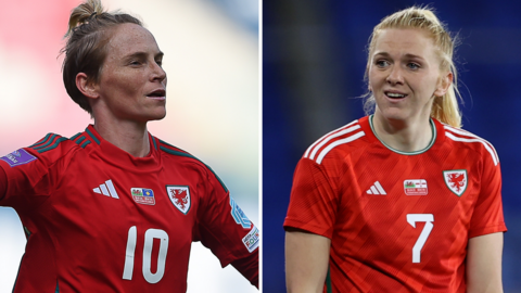 Jess Fishlock and Ceri Holland