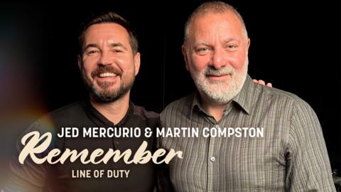 Jed Mercurio and Martin Compston