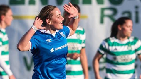 Rangers' Katie Wilkinson celebrates