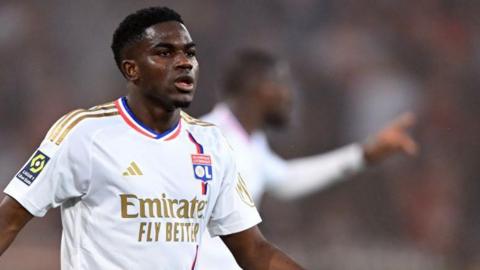 Ernest Nuamah in action for Lyon