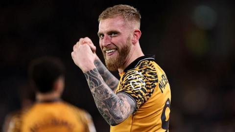 Hull City forward Oli McBurnie celebrates