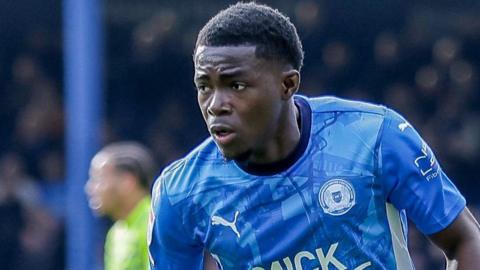 Kwame Poku playing for Peterborough United