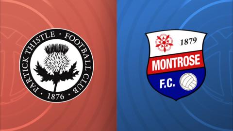 Partick Thistle and Montrose badges