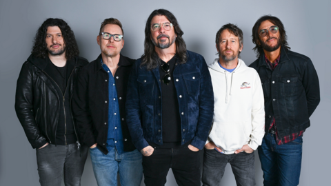 Members of rock band Foo Fighters 