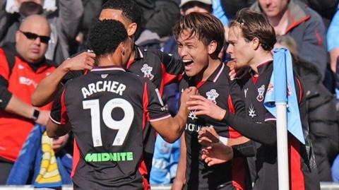 Southampton players celebrate