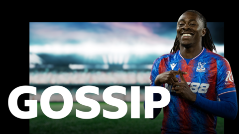 Eberechi Eze and the gossip logo 