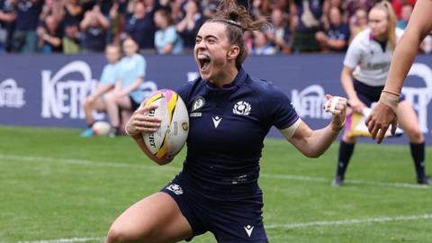Fran McGhie celebrates