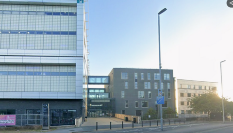General view of the entrance to Kirklees College.
