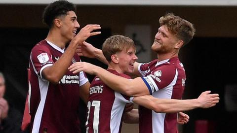 Jack Perkins scores for Northampton