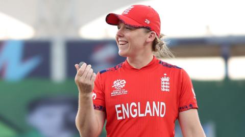 Heather Knight in action for England