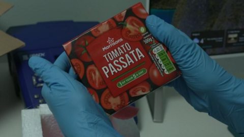 A carton of passata