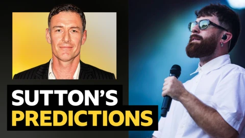 Sutton's predictions v singer-songwriter Sam Tompkins