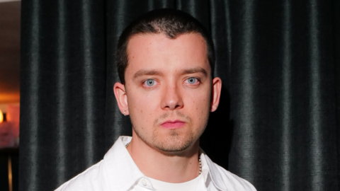 Asa Butterfield looking serious as he stares into the camera