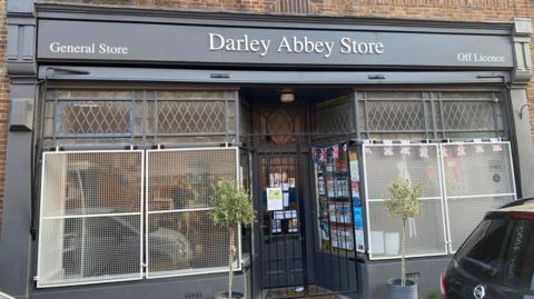 An exterior image of Darley Abbey Village Store in Darley Abbey, in Derby