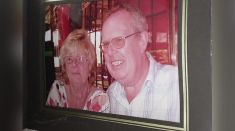 A picture of Sue and Keith Powell taken when BBC South East met the families of New Tyne residents in September. 