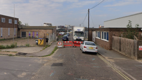 Temporary closure on Cavendish Street in Ipswich