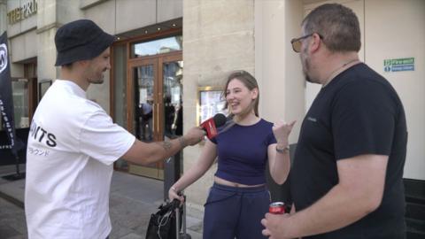 BBC journalist interviews dad and daughter.