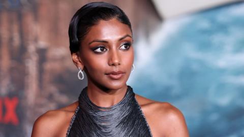 Charithra Chandran at Netflix's "ONE PIECE: Into the Grand Line" Fan Event held at The United Theater on Broadway on February 26, 2026 in Los Angeles, California.