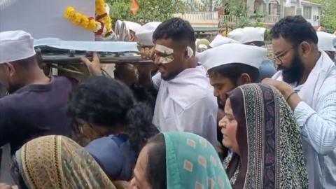 The only survivor of the Air India crash lays to rest brother who did not make it. 