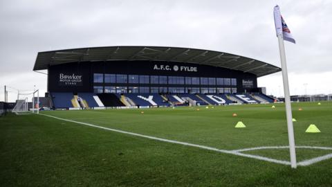 General view of AFC Fylde's Mill Farm stadium