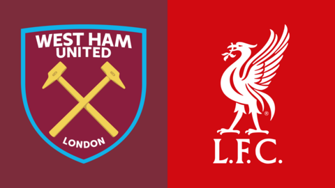 West Ham and Liverpool club badges