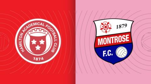 Hamilton Academical and Montrose badges