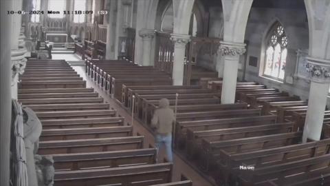 CCTV image inside church