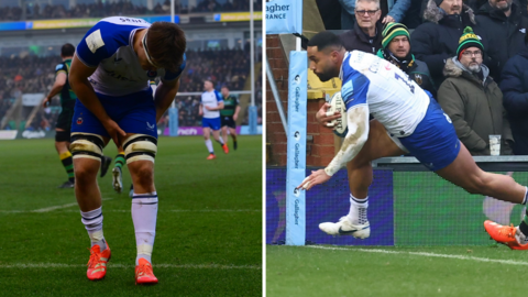 Bath players Guy Pepper (left) and Will Muir (right)