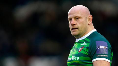 Dan Cole in action for Leicester Tigers 