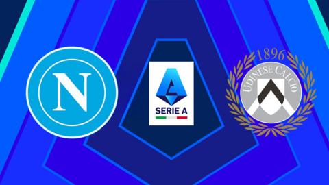 Napoli and Udinese badges