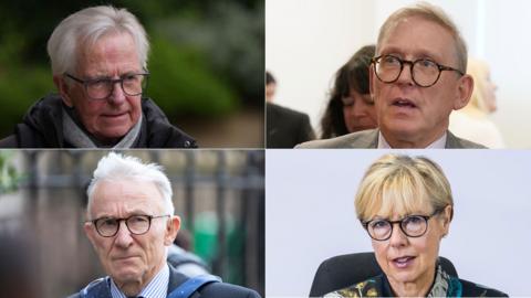 Inquiry chairs (clockwise, from top left) Lord Bracadale, Lord Brailsford, Lady Smith and Lord Brodie